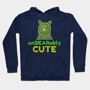 UnBEARably CUTE - green Hoodie